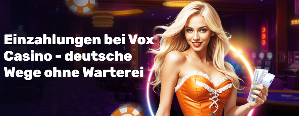 Einzahlungen bei Vox Casino - deutsche Wege ohne Warterei