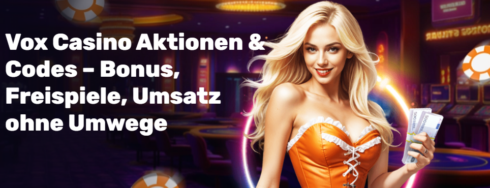 Vox Casino Aktionen & Codes – Bonus, Freispiele, Umsatz ohne Umwege